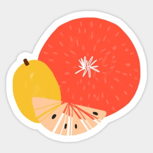 Tropical Fruits Sticker